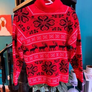 Red and Black Holiday Sweater